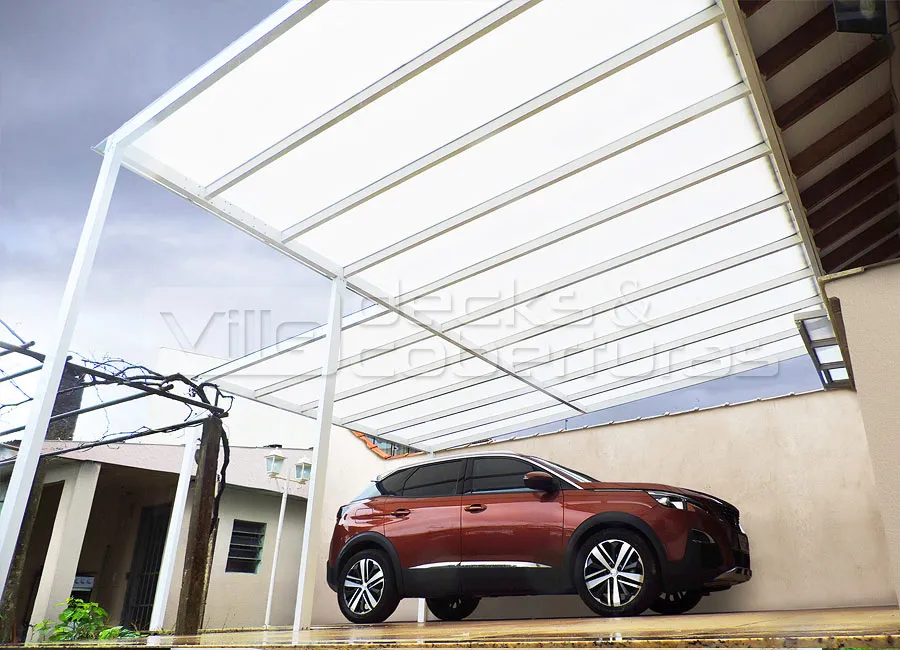 Cobertura de Policarbonato para Carro e Garagem — projeto 2