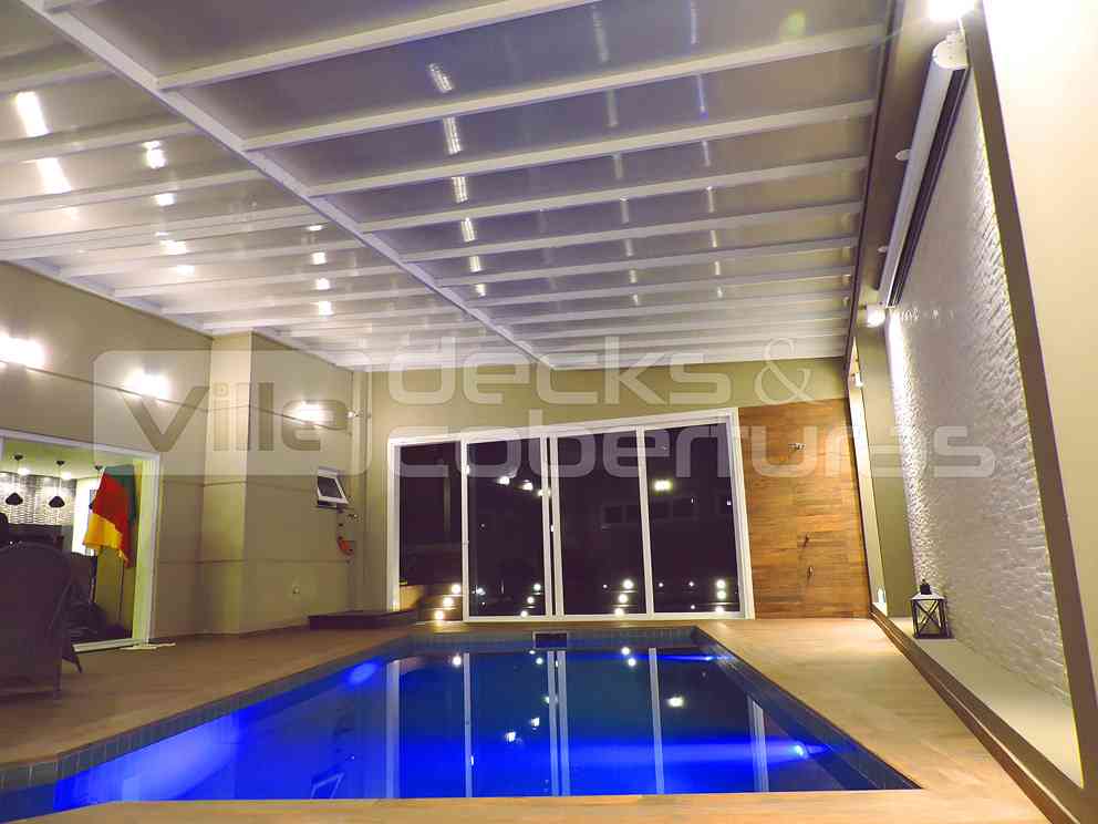 Cobertura Retrátil e Fechamento Para Piscina em Lages / SC