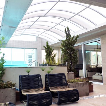 Cobertura de Policarbonato Alveolar em Abelardo Luz / SC